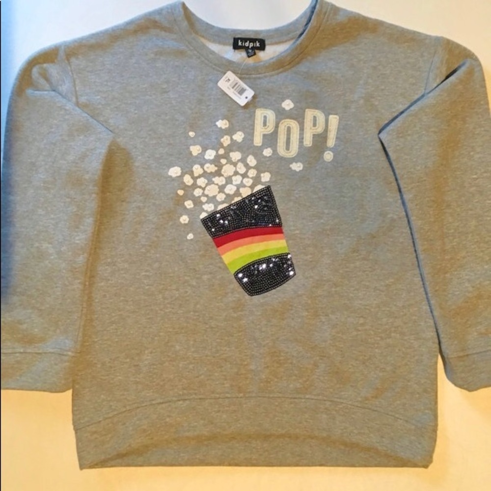 Girls Heather Grey Sweatshirt Top Size XL 14